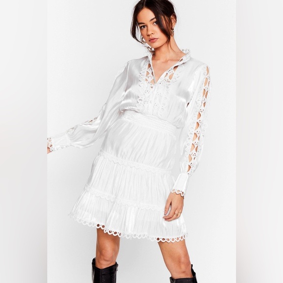 You Turn Me Inside Cut-Out Mini Dress - Picture 1 of 4